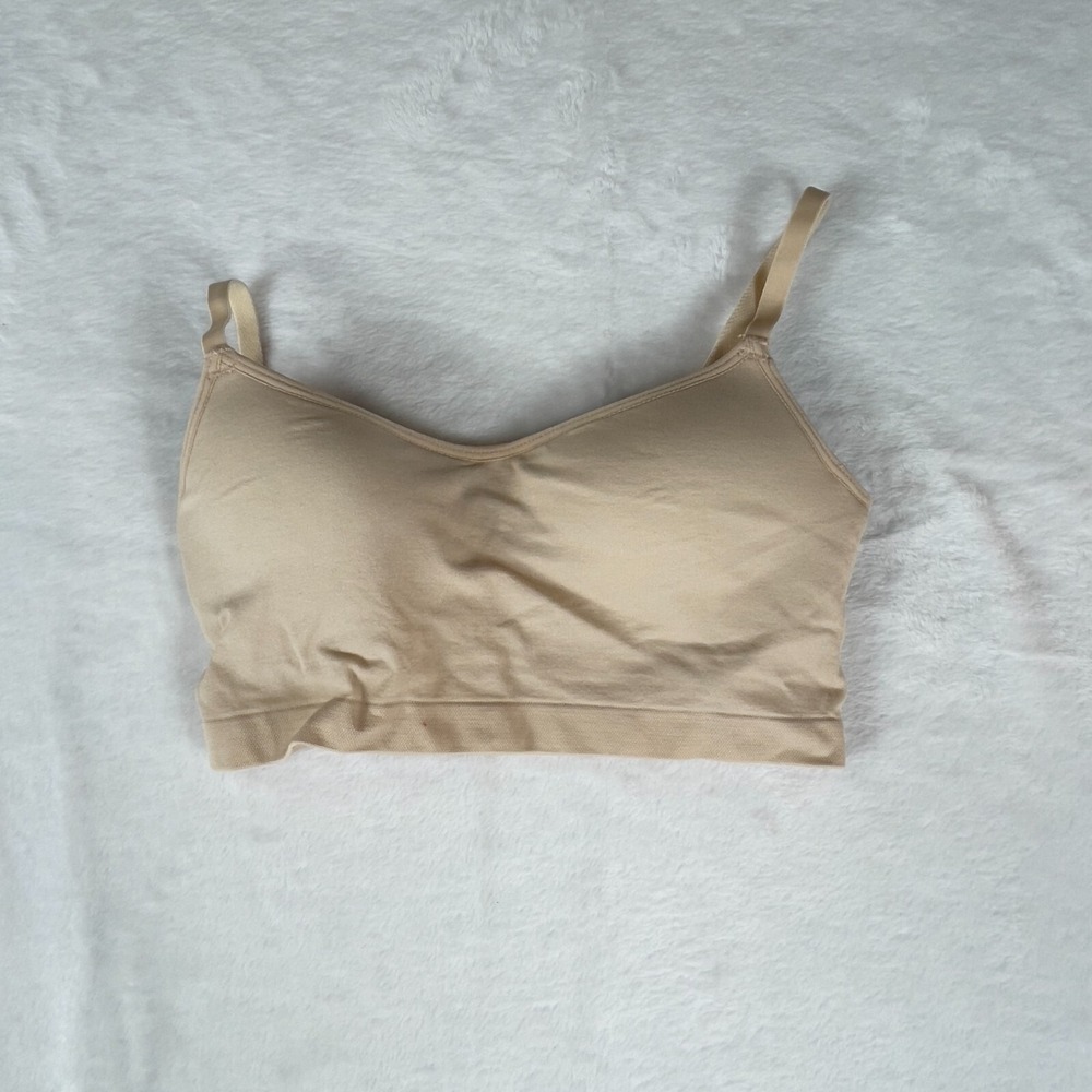 Art Class Bra‎ Girls Medium Beige Seamless Padded Adjustable Strap Perfect Fit